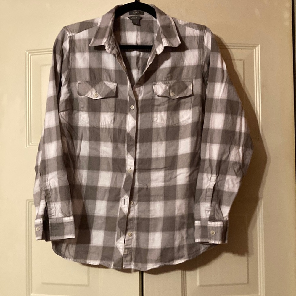 Eddie Bauer womens flannel shirt size L